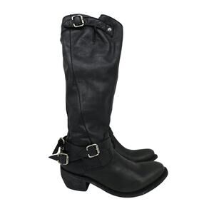 Liberty Black Women's Blanca Tall Leather Riding Boots Black 8